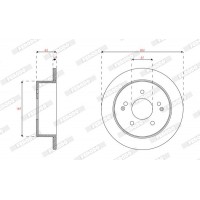 DDF1993C FERODO Гальмівний диск