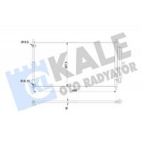 345405 KALE OTO RADYATÖR Конденсатор кондиціонера