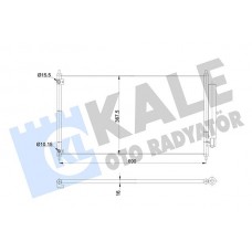 345405 KALE OTO RADYATÖR Конденсатор кондиціонера