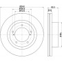 8DD 355 116-551 HELLA PAGID Гальмівний диск
