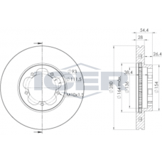 78BD5632-2 ICER Гальмівний диск