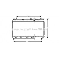 CR2031 AVA QUALITY COOLING Радіатор охолодження двигуна