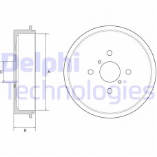 BF552 DELPHI Гальмівний барабан