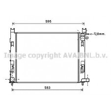 DAA2007 AVA QUALITY COOLING Радіатор охолодження двигуна