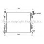 DAA2007 AVA QUALITY COOLING Радіатор охолодження двигуна