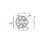 FD7559 AVA QUALITY COOLING Вентилятор охолодження двигуна