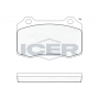 181447 ICER Комплект гальмівних колодок дисковий гальм