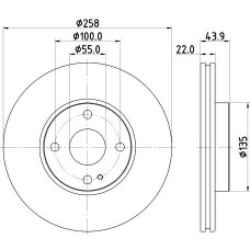8DD 355 131-821 HELLA PAGID Гальмівний диск