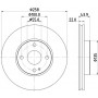 8DD 355 131-821 HELLA PAGID Гальмівний диск