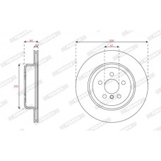 DDF3042RC-1 FERODO Гальмівний диск