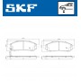 VKBP 80259 A SKF Комплект гальмівних колодок дисковий гальм