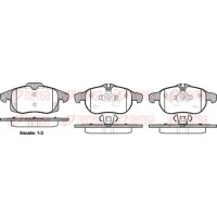 0888.40 REMSA Комплект гальмівних колодок дисковий гальм