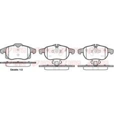 0888.40 REMSA Комплект гальмівних колодок дисковий гальм