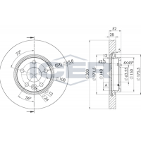 78BD6765-2 ICER Гальмівний диск