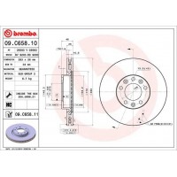 09.C658.11 BREMBO Гальмівний диск