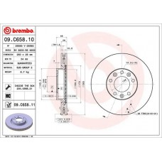 09.C658.11 BREMBO Гальмівний диск