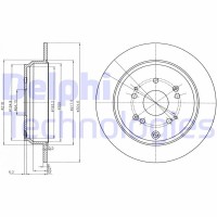 BG4064C DELPHI Гальмівний диск