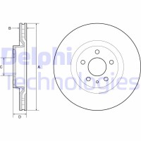 BG4654C DELPHI Гальмівний диск