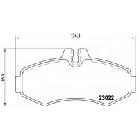P 50 031 BREMBO Комплект гальмівних колодок дисковий гальм