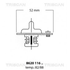 8620 11682 TRISCAN Термостат охолоджувальна рідина