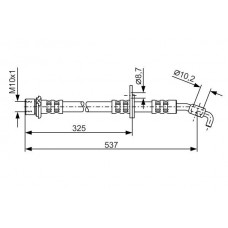 1 987 476 782 BOSCH Гальмівний шланг