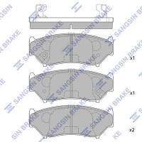 SP1584 Hi-Q Комплект гальмівних колодок дисковий гальм