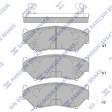 SP1584 Hi-Q Комплект гальмівних колодок дисковий гальм