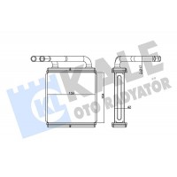 346835 KALE OTO RADYATÖR Теплообмінник обігрів салону