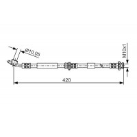 1 987 476 790 BOSCH Гальмівний шланг
