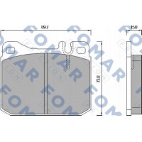 FO 424281 FOMAR Friction Комплект гальмівних колодок дисковий гальм