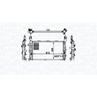 350213155800 MAGNETI MARELLI Радіатор охолодження двигуна