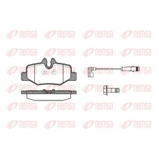 1110.02 REMSA Комплект гальмівних колодок дисковий гальм