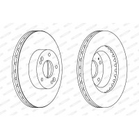 DDF1630C FERODO Гальмівний диск