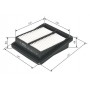 F 026 400 054 BOSCH Повітряний фільтр