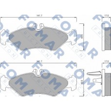 FO 627481 FOMAR Friction Комплект гальмівних колодок дисковий гальм FO 627481 FOMAR Friction Комплект гальмівних колодок дисковий гальм