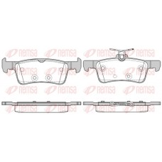 1563.10 REMSA Комплект гальмівних колодок дисковий гальм