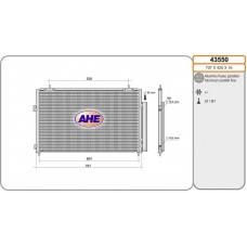 43550 AHE Конденсатор кондиціонера