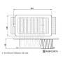 ADBP220076 BLUE PRINT Повітряний фільтр