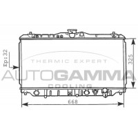 100434 AUTOGAMMA Радіатор охолодження двигуна