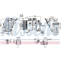890772 NISSENS Компресор кондиціонера