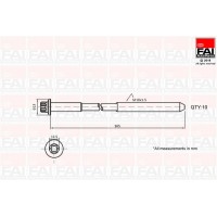 Комплект болтів головки циліндра FAI-AutoParts B1465