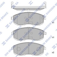 SP1183 Hi-Q Комплект гальмівних колодок дисковий гальм