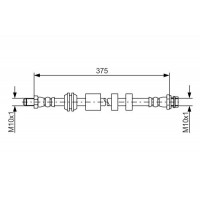 1 987 481 563 BOSCH Гальмівний шланг