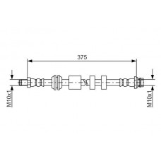 1 987 481 563 BOSCH Гальмівний шланг