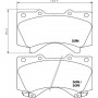 8DB 355 013-151 HELLA PAGID Комплект гальмівних колодок дисковий гальм