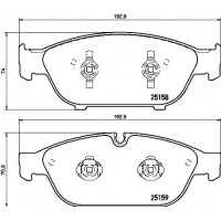 P 85 127 BREMBO Комплект гальмівних колодок дисковий гальм