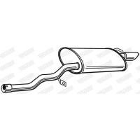 23490 WALKER Глушник вихлопних газів кінцевий