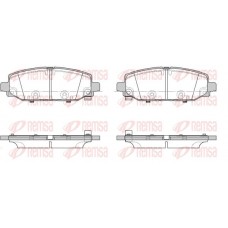 1844.02 REMSA Комплект гальмівних колодок дисковий гальм
