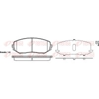 1225.02 REMSA КомплеК т гальмівних колодок, дискове гальмо