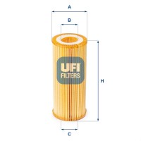 25.080.00 UFI Масляний фільтр